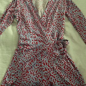 DVF wrap romper skort size 10